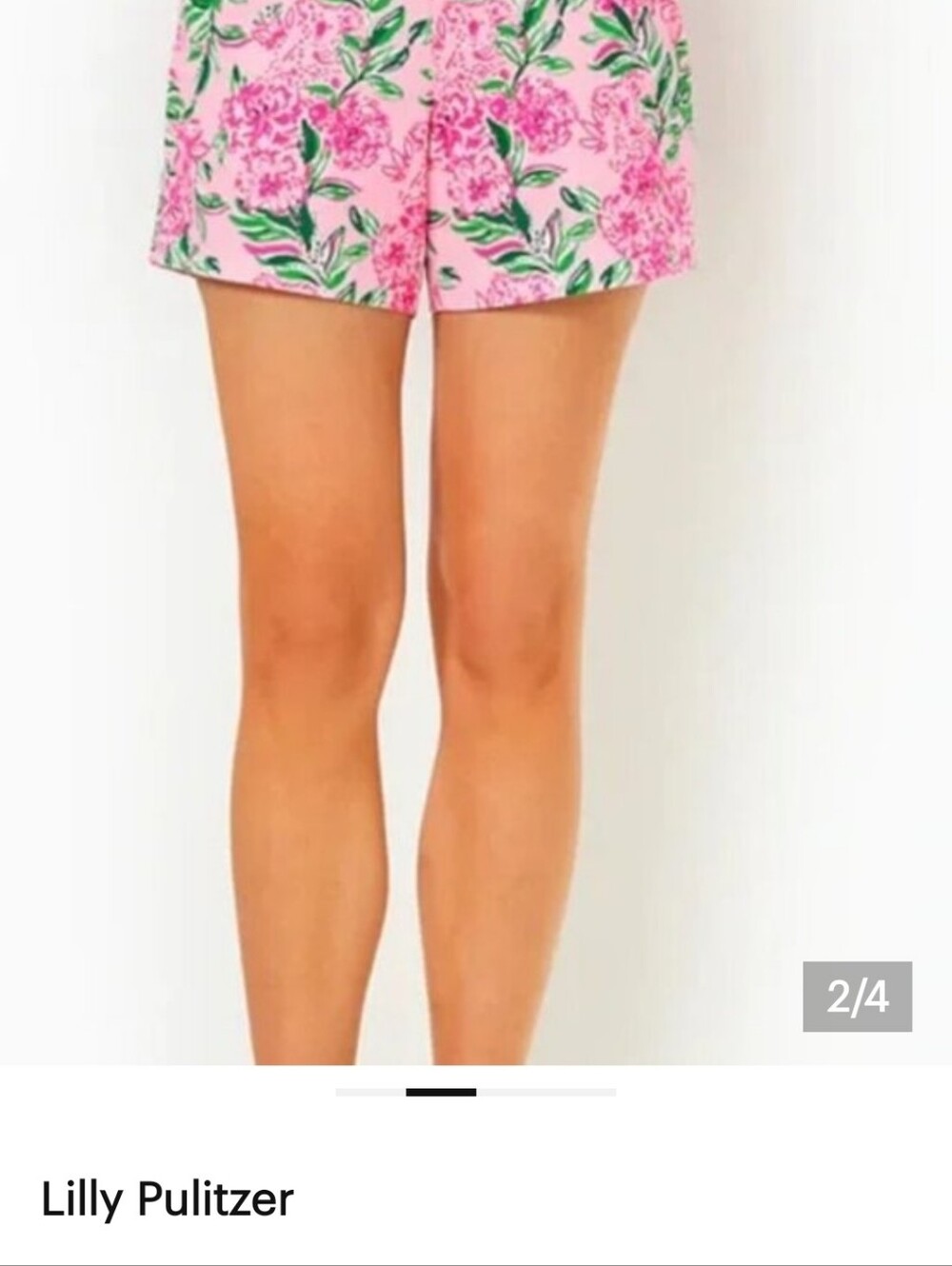 NWT Lilly Pulitzer Callahan Cionch Shell PINK Kasia LaLa High-Waist Shorts - Picture 2 of 11
